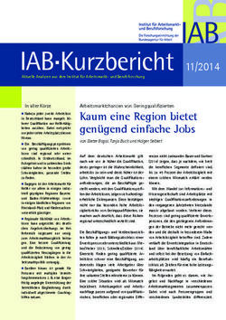 Kaum eine Region bietet gen&uuml;gend einfache Jobs