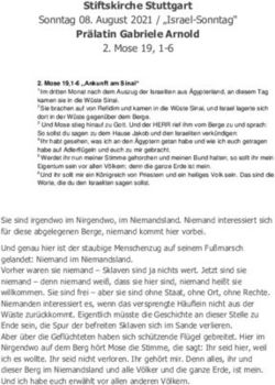 Stiftskirche Stuttgart - Sonntag 08. August 2021 / "Israel-Sonntag"