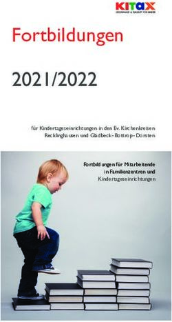 Fortbildungen 2021/2022 - für Kindertageseinrichtungen in den Ev. Kirchenkreisen Recklinghausen und Gladbeck - Bottrop - Dorsten Fortbildungen für ...