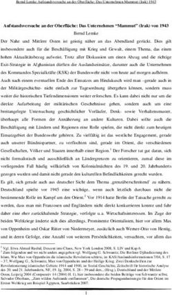 Aufstandsversuche an der Oberfl&auml;che: Das Unternehmen "Mammut" (Irak) von 1943