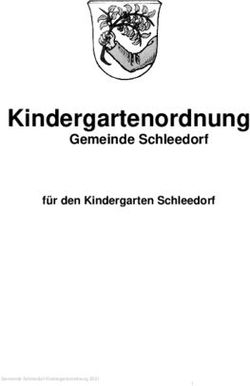 Kindergartenordnung Gemeinde Schleedorf - für den Kindergarten Schleedorf