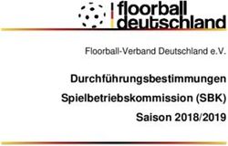 Durchf&uuml;hrungsbestimmungen Spielbetriebskommission (SBK) Saison 2018/2019 - Floorball-Verband Deutschland e.V - Floorball Verband Hessen