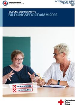 BILDUNGSPROGRAMM 2022 - BILDUNG UND BERATUNG INTERDISZIPLIN&Auml;RE FORTBILDUNG IDF - Schwesternschaft M&uuml;nchen