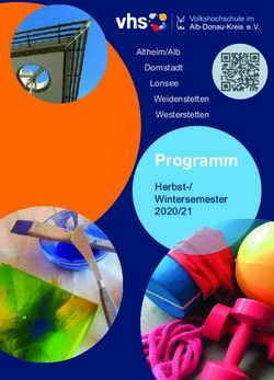 Programm Herbst-/ Wintersemester 2020/21 - Altheim/Alb Dornstadt Lonsee Weidenstetten Westerstetten - VHS G