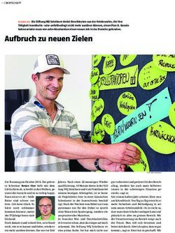 Aufbruch zu neuen Zielen - Stiftung WQ Solothurn