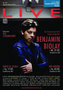 BENJAMIN BIOLAY - Frankfurter Hof