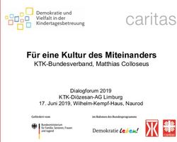 F&Uuml;R EINE KULTUR DES MITEINANDERS - KTK-BUNDESVERBAND, MATTHIAS COLLOSEUS DIALOGFORUM 2019 - DICV LIMBURG