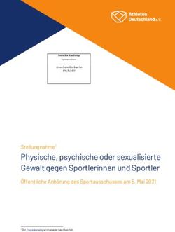 Physische, psychische oder sexualisierte Gewalt gegen Sportlerinnen und Sportler - Stellungnahme1