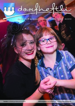 Das offizielle Monatsmagazin f&uuml;r Meisterschwanden-Tennwil 02/ 2018