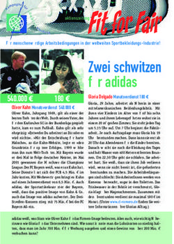 Zwei schwitzen f&uuml;r adidas