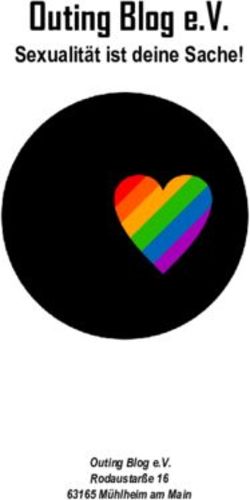 Outing Blog e.V. Sexualit&auml;t ist deine Sache! - Outing Blog e.V. Rodaustar&szlig;e 16 63165 M&uuml;hlheim am Main
