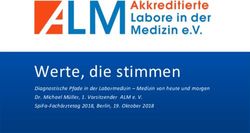 Werte, die stimmen Diagnostische Pfade in der Labormedizin - Medizin von heute und morgen Dr. Michael M&uuml;ller, 1. Vorsitzender ALM e. V ...