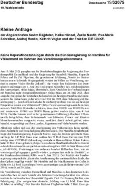 Kleine Anfrage Deutscher Bundestag - Wahlperiode - DIP21