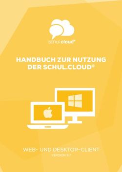 HANDBUCH ZUR NUTZUNG DER SCHUL.CLOUD - WEB- UND DESKTOP-CLIENT VERSION 3.7