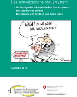 Das schweizerische Steuersystem - Eidgenössisches ...