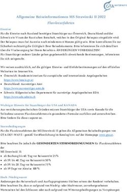 Allgemeine Reiseinformationen MS Strawinski II 2022