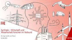 SynErgie - Wirtschaft und Wissenschaft forschen im Verbund - Dr.-Ing. Serafin von Roon 03.04.2019