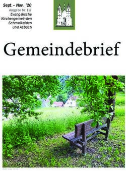 Gemeindebrief Sept - Nov. 20 - Ausgabe Nr. 117 - Evangelische Kirchengemeinde Schmalkalden