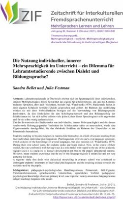 Die Nutzung individueller, innerer Mehrsprachigkeit im Unterricht - ein Dilemma f&uuml;r Lehramtsstudierende zwischen Dialekt und Bildungssprache?