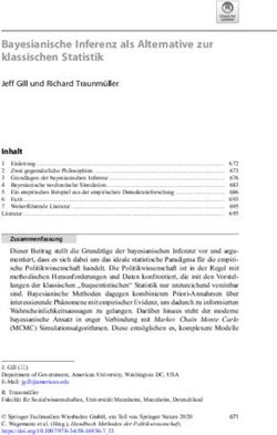 Bayesianische Inferenz als Alternative zur klassischen Statistik