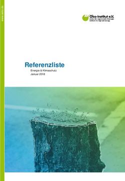 Referenzliste Energie & Klimaschutz Januar 2018 - &Ouml;ko-Institut