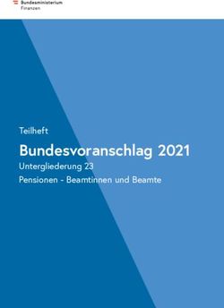 Bundesvoranschlag 2021 - Teilheft - Das Bundesministerium für Finanzen