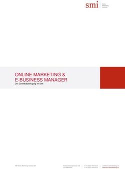 ONLINE MARKETING & E-BUSINESS MANAGER - SMI Weiterbildung