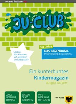 Kindermagazin Ein kunterbuntes - Ausgabe Juni 2021 - Stadt Dortmund