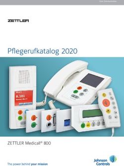 Pflegerufkatalog 2020 - ZETTLER Medicall 800 - Johnson Controls