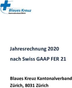 Jahresrechnung 2020 nach Swiss GAAP FER 21 - Blaues Kreuz Kantonalverband Z&uuml;rich, 8031 Z&uuml;rich - Zewo