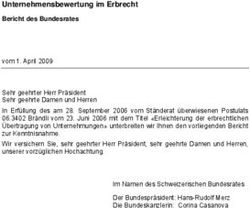 Unternehmensbewertung im Erbrecht Bericht des Bundesrates