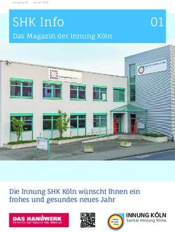 SHK Info Das Magazin der Innung K&ouml;ln - Innung Sanit&auml;r Heizung Klima K&ouml;ln