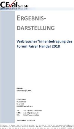 ERGEBNIS-DARSTELLUNG - Verbraucher*innenbefragung des Forum Fairer Handel 2018