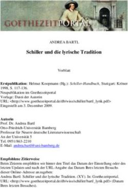 Schiller und die lyrische Tradition