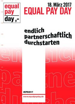 EQUAL PAY DAY 18. März 2017 - #EPD2017 www.equalpayday.de