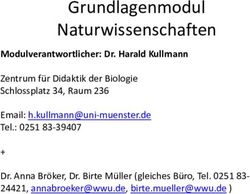 Grundlagenmodul Naturwissenschaften