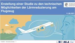 Erstellung einer Studie zu den technischen M&ouml;glichkeiten der L&auml;rmreduzierung am Flugzeug 11.06.2021