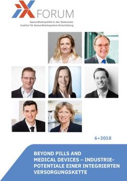 FORUM - BEYOND PILLS AND MEDICAL DEVICES - INDUSTRIE-POTENTIALE EINER INTEGRIERTEN VERSORGUNGSKETTE