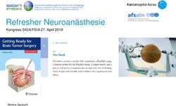 Refresher Neuroanästhesie - Kongress SIGA/FSIA 27. April 2019