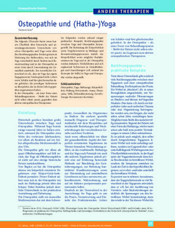Osteopathie und (Hatha-)Yoga