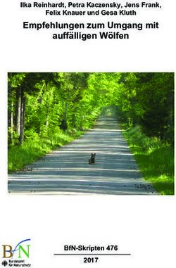 EMPFEHLUNGEN ZUM UMGANG MIT AUFFÄLLIGEN WÖLFEN - ILKA REINHARDT, PETRA KACZENSKY, JENS FRANK, FELIX KNAUER UND GESA KLUTH - BFN-SKRIPTEN 476 2017 ...