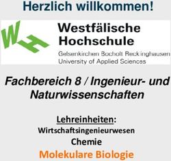 Herzlich willkommen! Fachbereich 8 / Ingenieur- und Naturwissenschaften - Molekulare Biologie