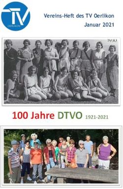 Vereins-Heft des TV Oerlikon Januar 2021