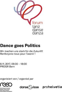 Dance goes Politics Wir machen uns stark f&uuml;r die Zukunft! Renfor&ccedil;ons-nous pour l'avenir ! 8.11. 2017, 09:30 - 18:00 PROGR Bern organisiert von / ...