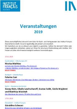 Veranstaltungen 2019 - Institut fran&ccedil;ais Bonn
