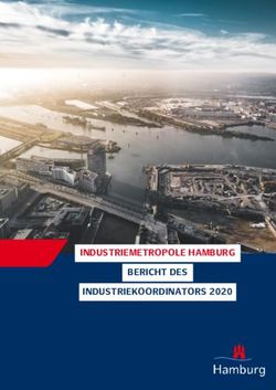 INDUSTRIEMETROPOLE HAMBURG BERICHT DES INDUSTRIEKOORDINATORS 2020 - Hamburg.de