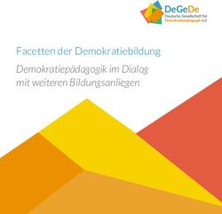 Demokratiepädagogik im Dialog mit weiteren Bildungsanliegen - Facetten der Demokratiebildung - Deutsche Gesellschaft für ...