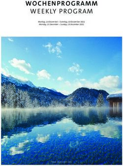 WOCH EN PROGRAMM WEEKLY PROGRAM - Schloss Elmau