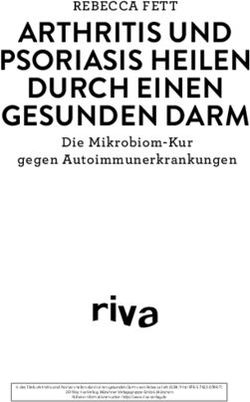 ARTHRITIS UND PSORIASIS HEILEN DURCH EINEN GESUNDEN DARM - Münchner ...