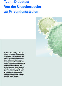 Typ-1-Diabetes: Von der Ursachensuche zu Pr&auml;ventionsstudien